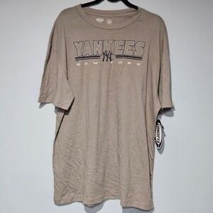 Concepts Sport MLB‎ New York Yankees Sleepwear T-Shirt Beige Mens Large